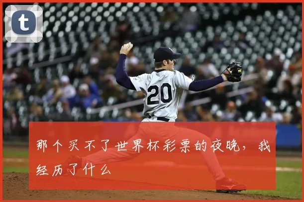 那个买不了世界杯彩票的夜晚,我经历了什么
